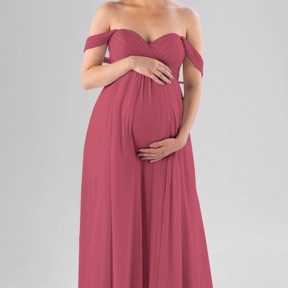 Kennedy Blue Rosewood Maternity Dress - Lisa
